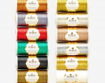 DMC Diamant Thread - multiple colors, metallic cross stitch thread