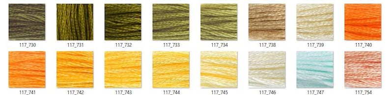 DMC Floss Six Strand 738-892 *choose Color* - Etsy