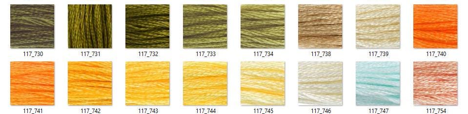 DMC Floss Six Strand 738-892 *choose Color* - Etsy