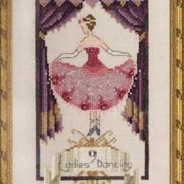 Nora Corbett -  Nine Ladies Dancing - 12 Days of Christmas - Pattern and Embellishments