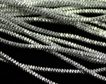 Benton & Johnson Goldwork- SILVER PLATED Bright Check- metal embroidery thread-choose size