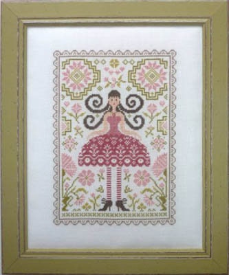 Jardin Prive'-Mademoiselle Rose-New Cross Stitch Pattern