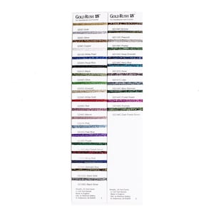 Rainbow Gallery Threads - Gold Rush Taglia 18 - GD2C-GD146C ** Scegli il colore**