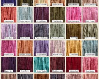 Classic Colorworks - Hand Dyed Cotton Thread - Colors P-R