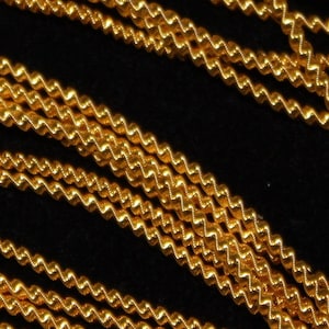 Benton & Johnson Goldwork-Wire Check-Gilt metal embroidery thread-choose size