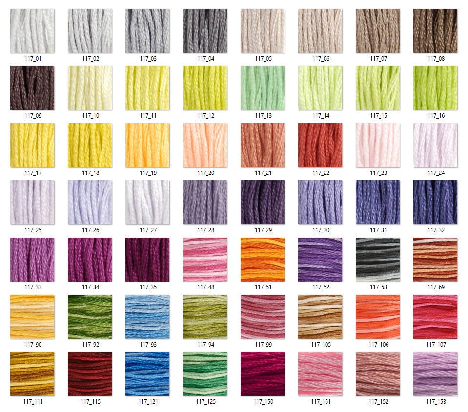 DMC Coloris Thread Set, 24 Color Collection, Full Set of 24 Colours, DMC  Thread Floss, Six Stranded Cotton Thread, Cross Stitch Floss 