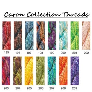 Caron Collection Waterlilies, Wildflowers, Watercolours, Impressions - Colors 195-209 - Variegated