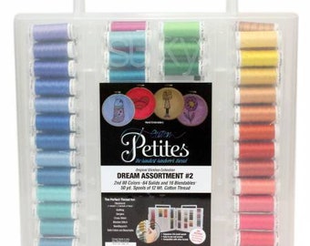 Sulky Threads 12 Wt. Petites Cotton Embroidery Thread - 80 Cotton Petites