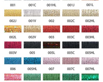 Kreinik Metallic Braid #4 001-019 **Choose Color**
