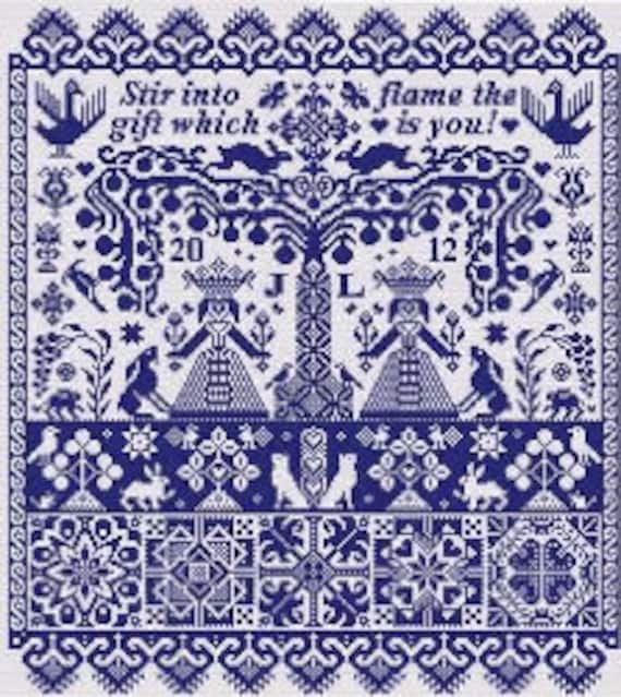 Long Dog Samplers Fish N Ships - Cross Stitch Pattern