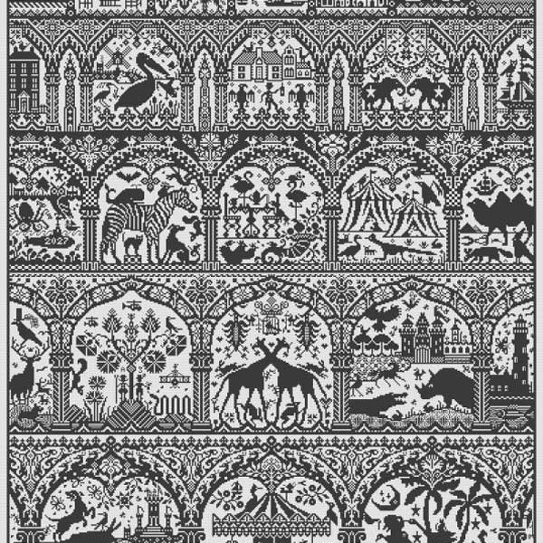 Long Dog Samplers - SAGA - Cross Stitch Pattern