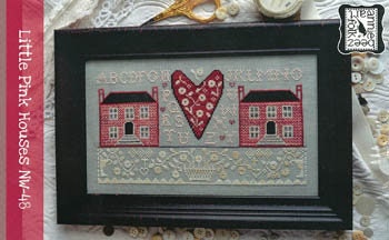 Annie Beez Folk Art-Little Pink Houses