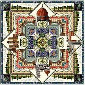 Chatelaine Design - The Tuscany Town Mandala - Cross Stitch Pattern