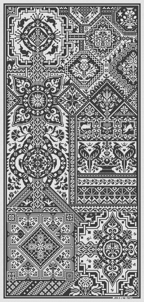 Long Dog Samplers - Variant of Interest - Cross Stitch Pattern - Etsy