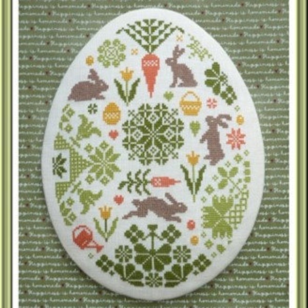 Jardin Prive' - Chasse Aux Oeufs - New Cross Stitch Pattern