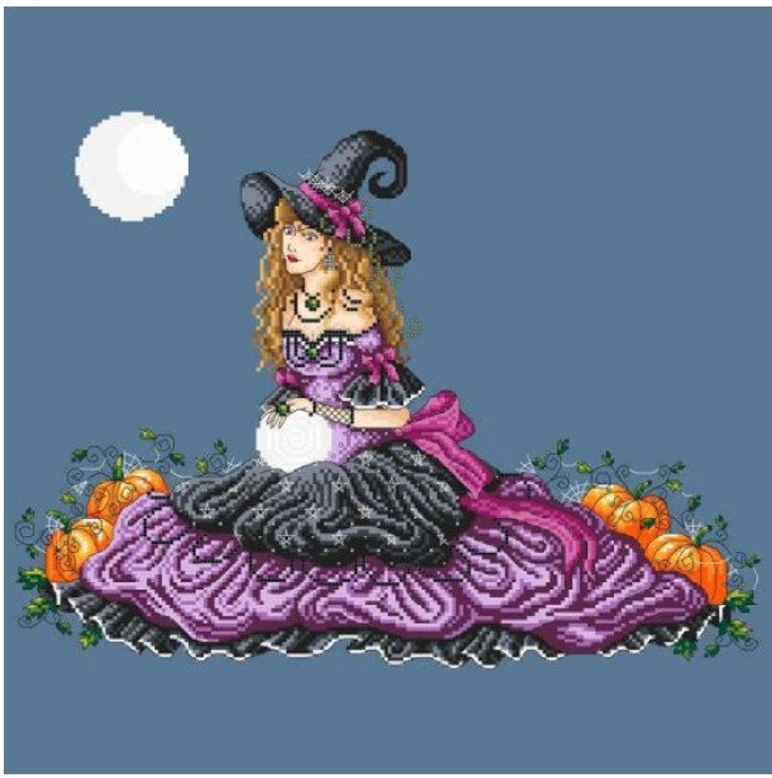 Shannon Christine - Luna Witch - Cross Stitch Pattern - Etsy