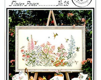 Crossed Wing Collection - Flower Power - Cross Stitch Pattern
