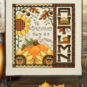 Stoney Creek - Autumn Banner - Cross Stitch Pattern Leaflet