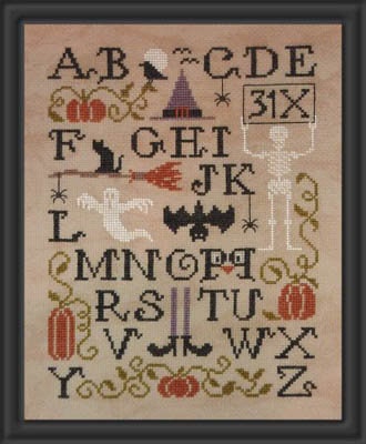 Jardin Prive'-ABC Halloween-New Cross Stitch Pattern