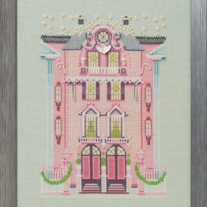 Nora Corbett -  The Pink Edwardian House Holiday Village - Pattern and Embellishments