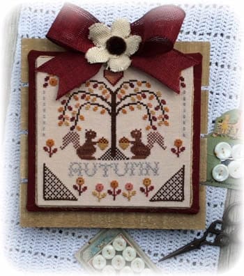 Annie Beez Folk Art-Sheltering Tree-Autumn