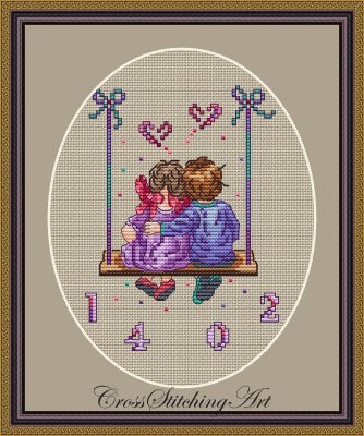 Cross Stitching Art-You Are My Valentine