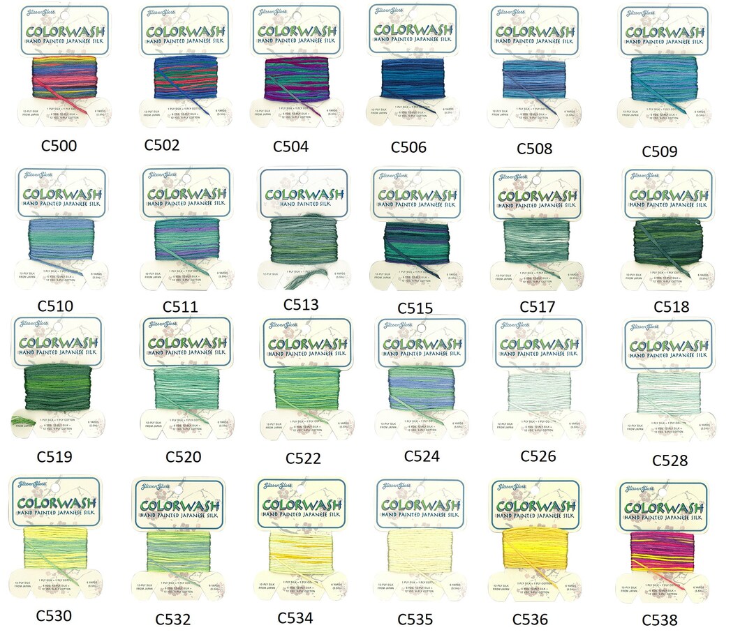 Glissen Gloss Colorwash Hand Painted Japanese Silk choose Color Etsy