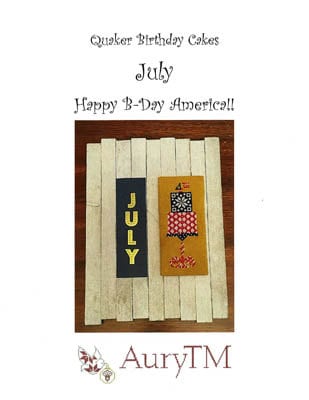 Aury TM Designs-Quaker Birthday Cakes-Happy Birthday America