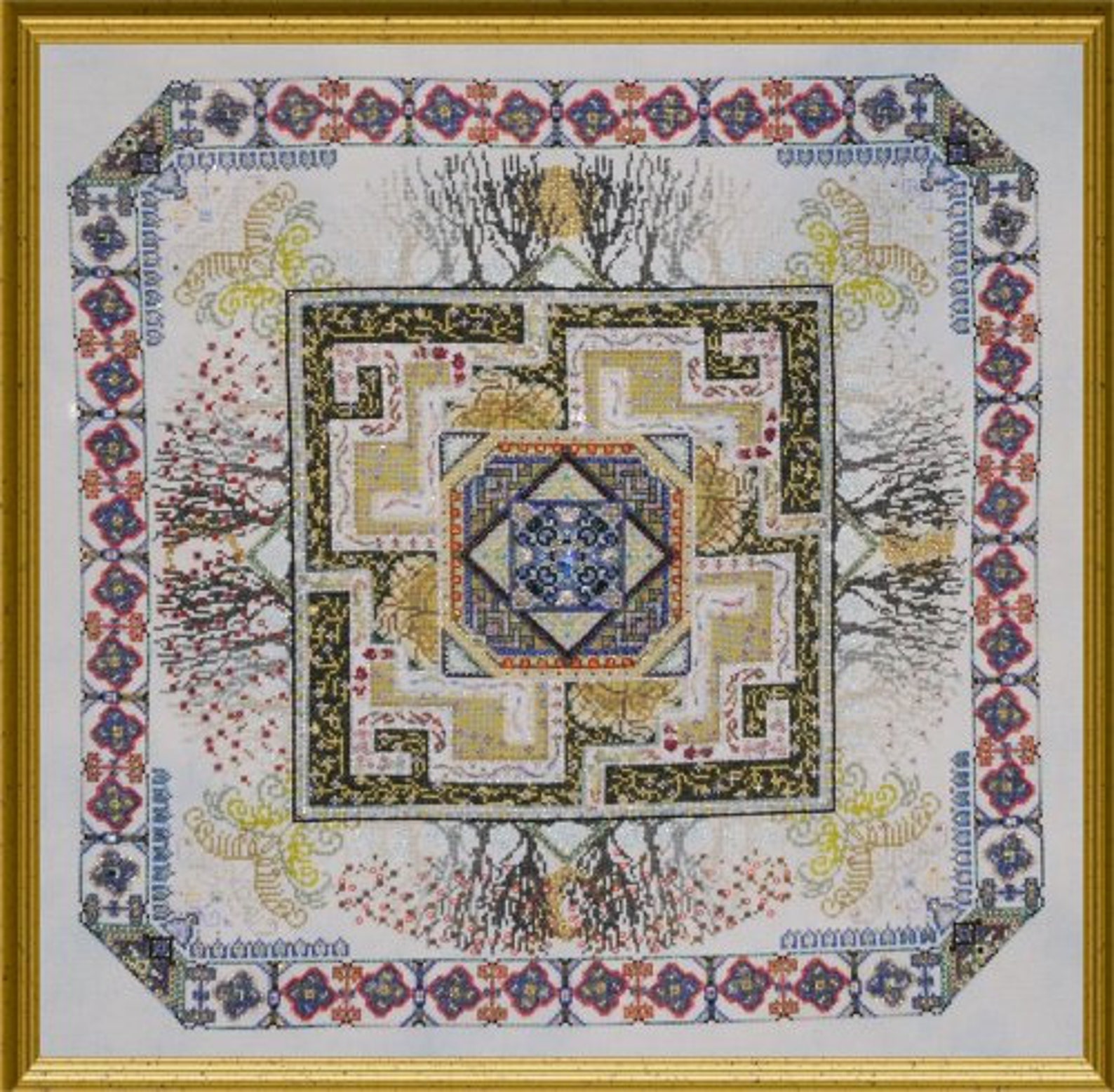 Chatelaine Design Celtic Maze Garden Cross Stitch Pattern Etsy