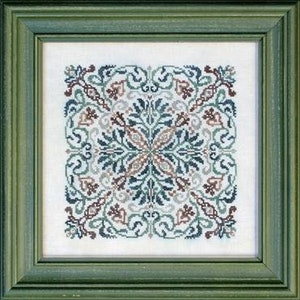 Ink Circles  - Forest Flower - Cross Stitch Pattern