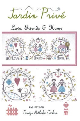 Jardin Prive'-Love Friends & Home-New Cross Stitch Pattern