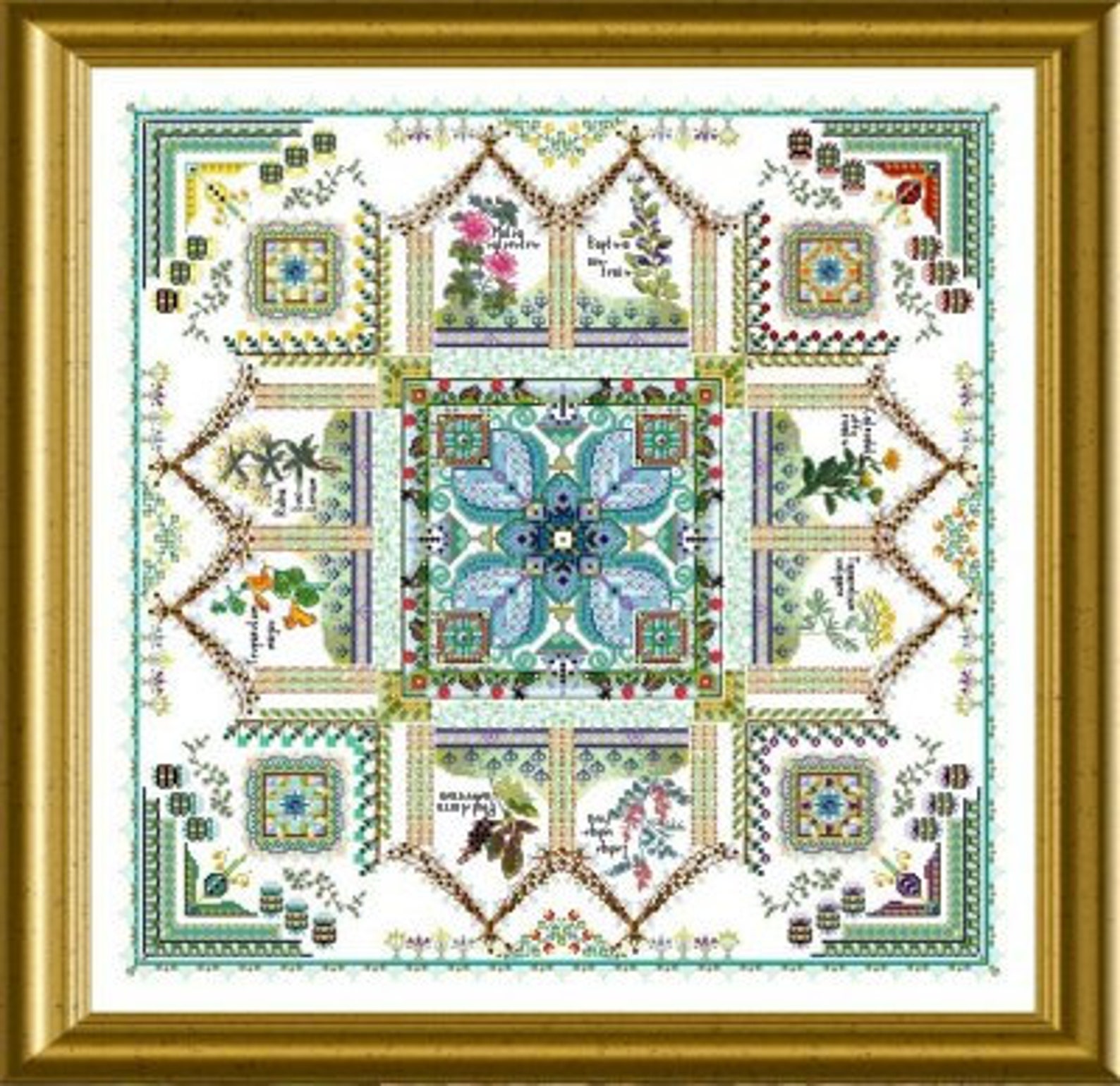 Chatelaine Design - the Medieval Dyer's Garden Mandala (tinctorium ...