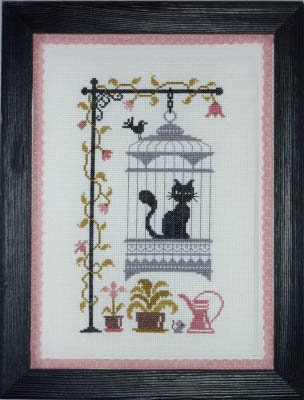 Jardin Prive'-Chat Va Pas Chat-New Cross Stitch Pattern