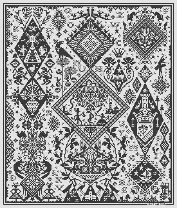 クラフト・布製品 long dog samplers Long Dog Samplers - Fish 'n Ships - Cross Stitch Pattern - Etsy