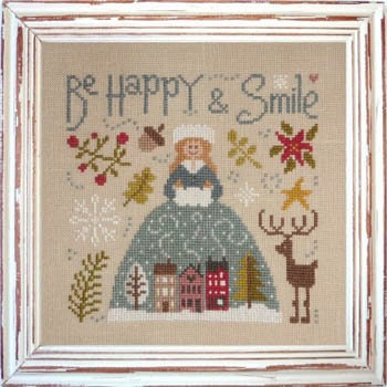 Jardin Prive'-Be Happy & Smile-New Cross Stitch Pattern