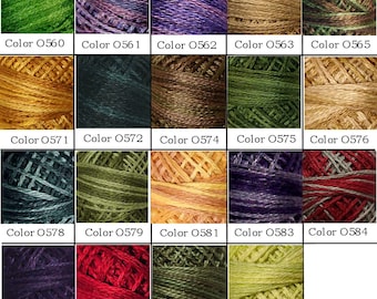 Valdani 3-Ply stranded floss/Variegated - Colors O560 thru O775, O1901, O5430