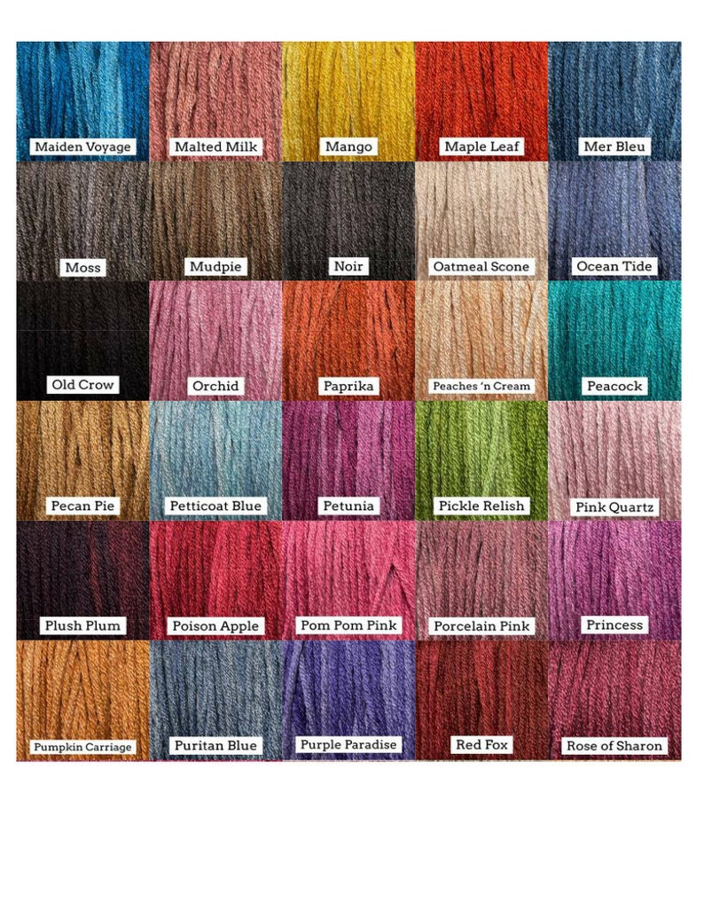 Classic Colorworks Hand Dyed 100% Silk Threads Colors A-M - Etsy