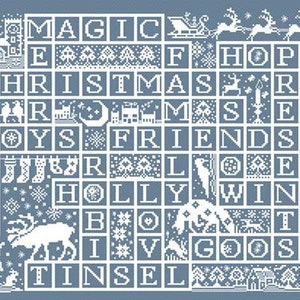 Long Dog Samplers - 1 Down 3 Across - Cross Stitch Pattern