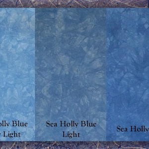 Hand-dyed 14 Ct, 16 Ct, 18 Ct Aida Cloth, Sea Holly Blue - Garibaldi's Needle Works - choose count, size and shade