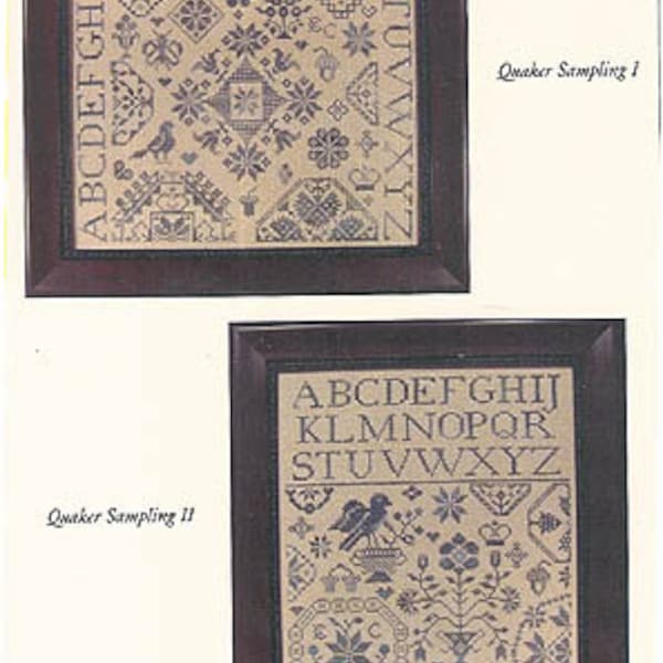 With My Needle - Quaker Samplings - Brand New Cross Stitch Pattern
