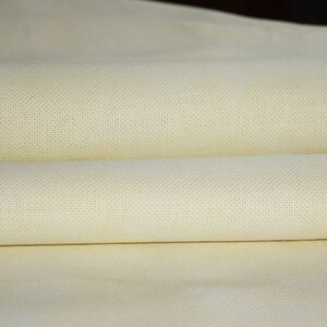 Hand-dyed Cashel, Belfast, Edinburgh & Newcastle Linen, BUTTER CREME - Garibaldi&#39;s Needle Works - choose count/size/yellow/ivory