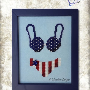 Meridian Designs - Teenie Weenie Bikinis - July (chart & charm) - Pattern