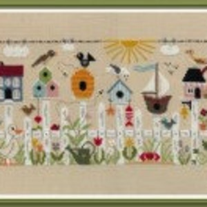 Jardin Prive' - Au Fil Des Nichoirs - New Cross Stitch Pattern