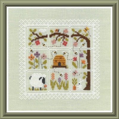 Jardin Prive'-Des Couleurs Dans Mon Jardin-New Cross Stitch Pattern