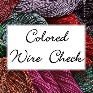 Colored Wire Check - Benton & Johnson Goldwork - 18" length - Colored No. 6