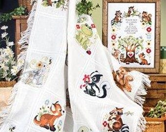 Stoney Creek - Woodland Babies - Kreuzstich Musterbuch Afghane & Sampler