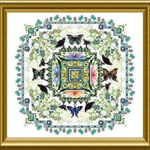 Chatelaine Design - Butterfly Lace Mandala - Cross Stitch Pattern