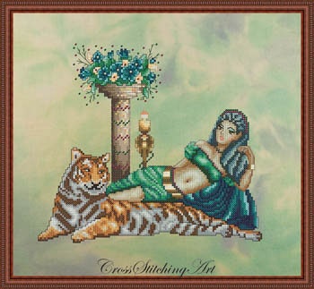 Cross Stitching Art-Cleopatra