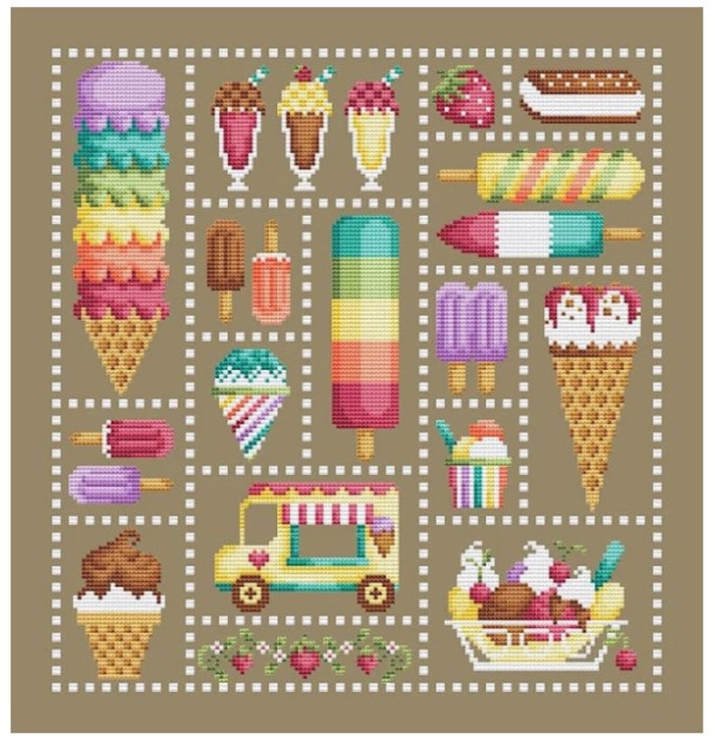Shannon Christine - Summer Goodies - Cross Stitch Pattern - Etsy