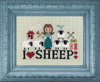 Jardin Prive'-I Love Sheep-New Cross Stitch Pattern